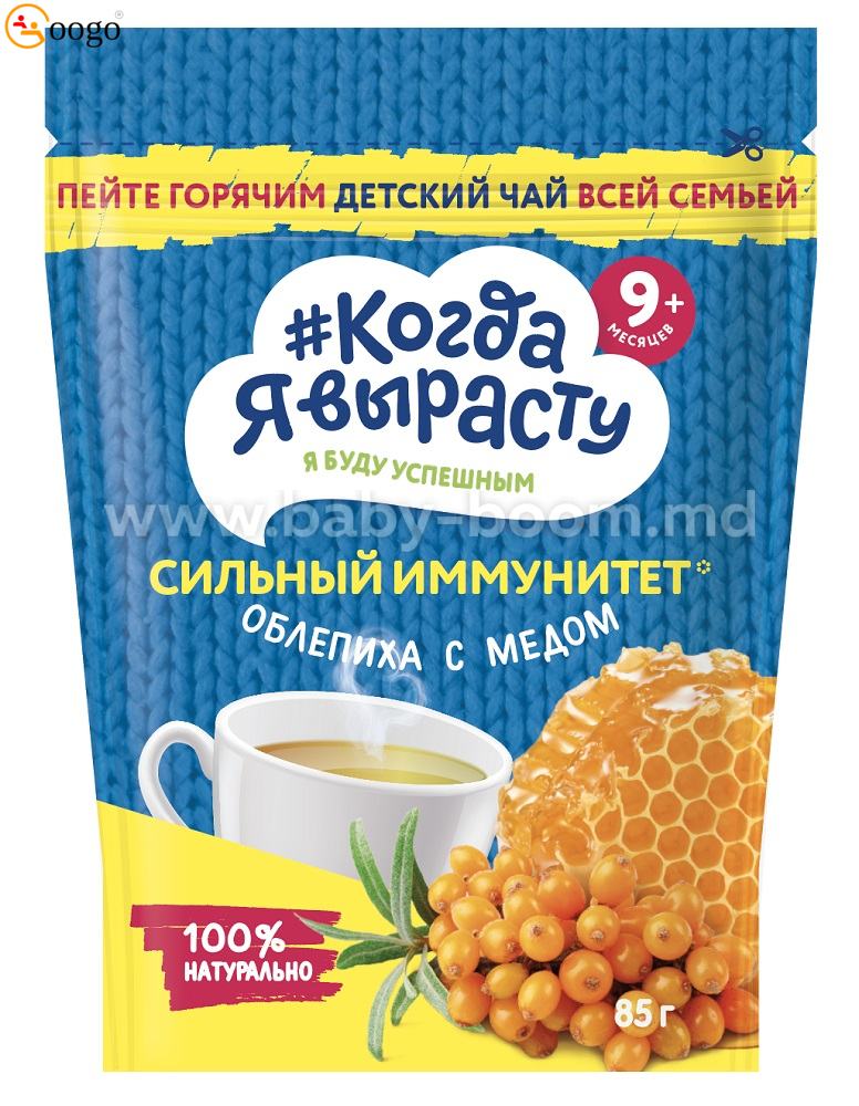 Children's granulated tea Sea buckthorn-honey, 85g
