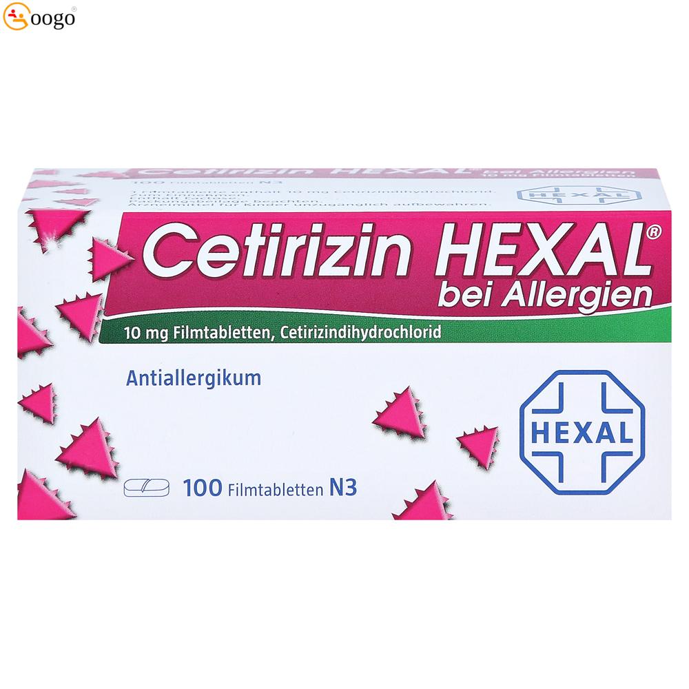 Cetirizin HEXAL bei Allergien, 100 tablets