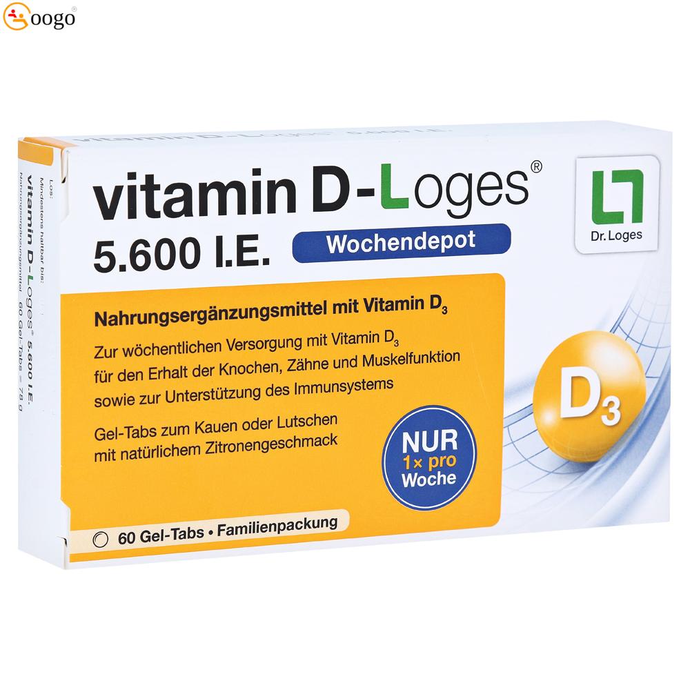 vitamin D-Loges 5.600 I.E. Wochendepot, 60 tablets