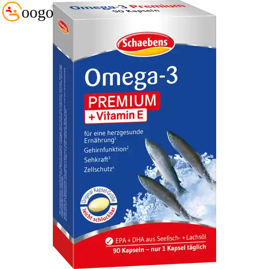 Omega-3 Premium +Vitamin E Capsules (79g 90 capsules)