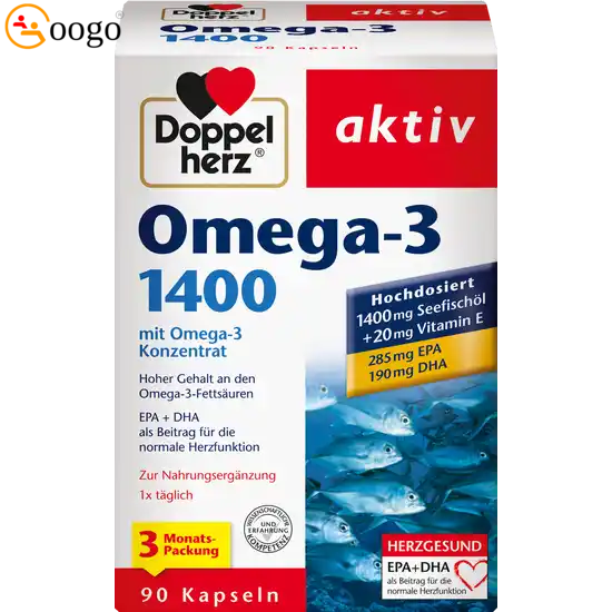aktiv Omega-3 1400 capsules (171,3 g, 90 capsules)