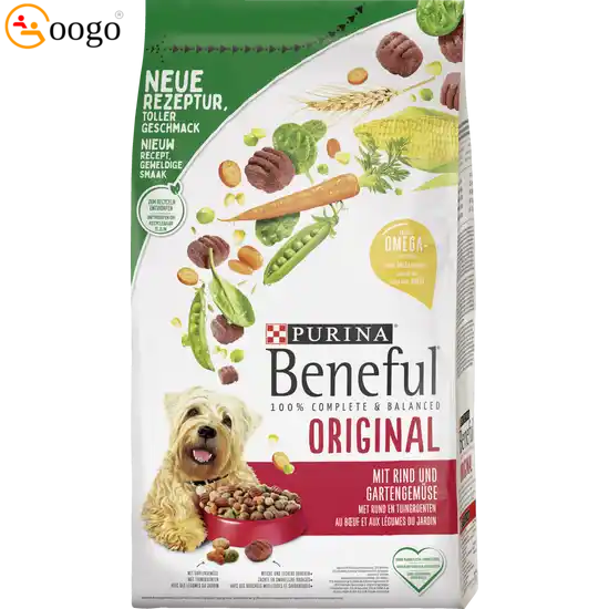 Original dry dog ​​food with beef and garden vegetables 1.4kg