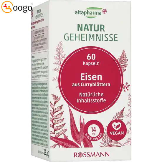 Naturgeheimnisse Eisen aus Curryblättern (33,6 g, 60 capsules)