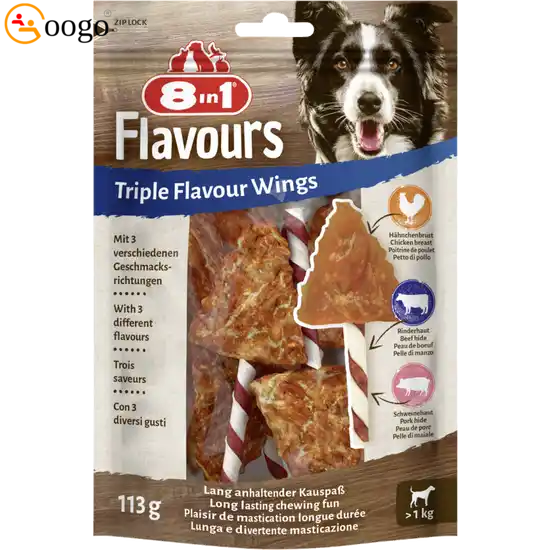Triple flavor delicious chewing wings 113g