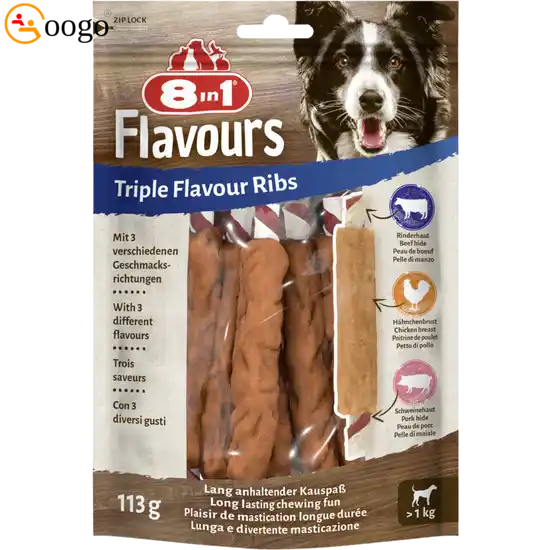 Triple Flavor Ribs Chew 113g