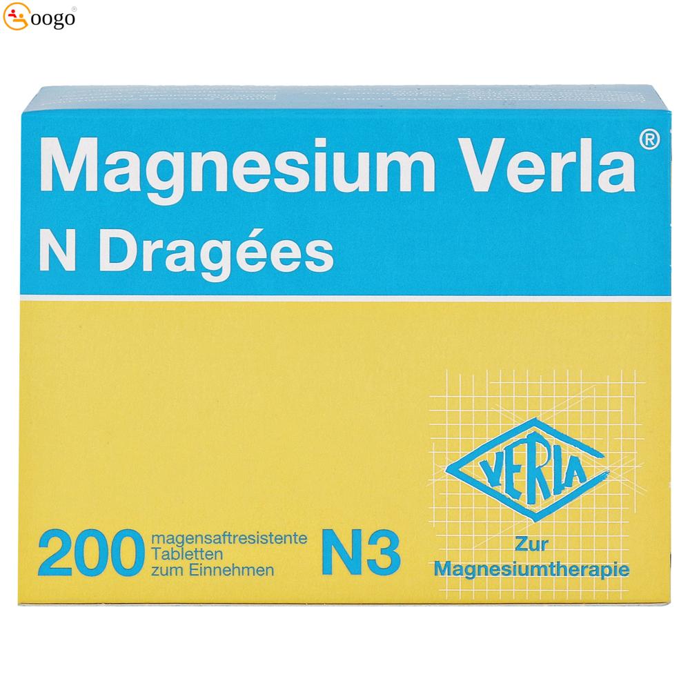 Magnesium Verla N Dragees, 200 tablets