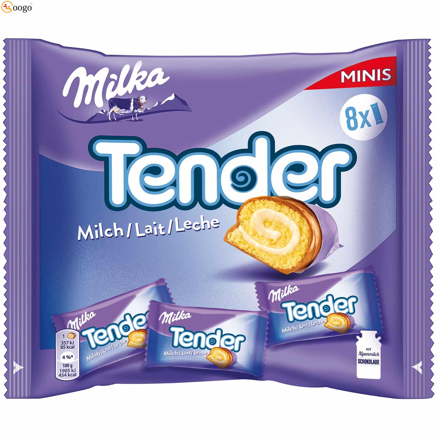Milka Tender Milch Minis, 150g (8x18,75g)